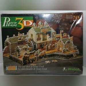 Wrebbit Puzz3D The Old Mill at Stony Creek 3D Puzzle Charles Wysocki's Americana
